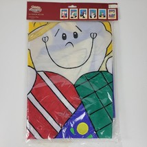 Vintage Santa&#39;s Workbench Angel Christmas Flag Outdoor Holiday Decor 18x11 NEW - £13.19 GBP