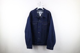 Vintage Gap Mens XL Faded Indigo Wash Denim Jean Trucker Jacket Blue Cotton - £58.80 GBP