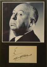 Alfred Hitchcock Signed Autographed Profile Drawing And Photo Matted w/COA - £1,758.58 GBP