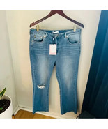 Avec Les Filles High Rise Flare Leg Cropped Jean, Size 30” Waist Medium ... - $1,691.61 MXN