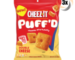3x Bag Cheez-It Puff&#39;d Double Cheese Flavor Baked Snack 3oz Cheesy, Airy... - £11.68 GBP