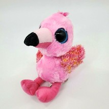 Aurora Flamingo Pink YooHoo Friends Big Eye 7&quot; Plush Stuffed Animal Toy B65 - £10.37 GBP