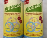 (2) Almased High Protein Formula Almond Vanilla Powder, 17.6 oz, Exp. 11/24 - $55.09