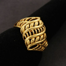 22 Karat Stamp Solid Gold Adjustable Rings Size US 8 Cousin Husband  Jewelry - $767.45