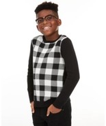 MSRP $40 Charter Club Big Boys Buffalo Check Family Sweater, Size Small - $27.08 CAD