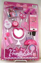 Pretty Girl Princess Set: Mirror, Pretend Cellphone, Curlers, makeup/brush&amp; More - £7.89 GBP