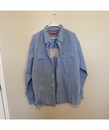 Simms Shirt Fishing Long Sleeve Button Down Front Pocket Blue Men&#39;s XXL - $483.37 MXN