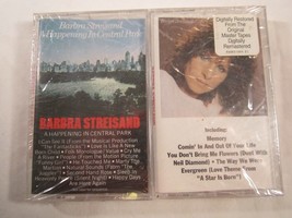 (set of 2) Cassette BARBARA STREISAND Memories &amp; Happening in Central Park [12D] - £32.26 GBP