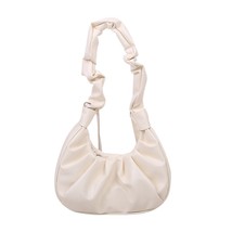 Women Fashion Pleated Crossbody Bag Lady Dumpling Casual Soft PU Leather Shoulde - £16.83 GBP