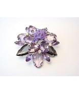 Vintage Lucite Plastic Huge Flower Brooch Pin - $18.00