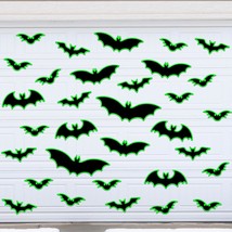 32 Pcs Halloween Garage Door Decorations Magnets Black Bats Garage Door ... - £19.17 GBP