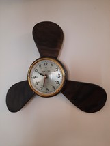 Metal Wall Clock Blackish Industrial Retro Style Exhaust Fan Design Home... - $128.98