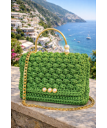 Bag/Handmade Bag/Hand Woven Bag/Crochet Bag/Knitted Bag/White Bag/Black ... - $120.00