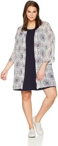 WALLFLOWER 2-Piece Outfit Sleeveless Dress w/ Chiffon Kimono Cover Up NWT 2X - £9.13 GBP