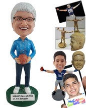 Personalized Bobblehead Doctor For Basketball Team Holding Basketball In One Han - £71.70 GBP