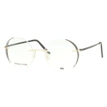 Minima 11C DM4 Shiny Black Gold Rimless Titanium Eyeglasses 50-18-144 Fr... - £159.23 GBP