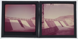 2 Diff 1950s Hydroelectric Dam Glass Plate Photo Slide Magic Lantern - £15.05 GBP