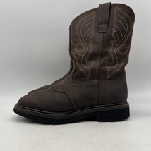 Cody James C9WR5 Mens Brown Leather Pull On Work Western Boots Size 9 D - $62.36