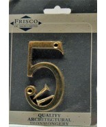 Solid Brass House Door Numbers Large 3&quot;/76mm x 3mm Office Gate 0123456789 - £0.98 GBP+
