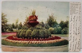 Philadelphia Pa Fairmount Park Ornamental Garden 1909 Postcard A2 - £4.65 GBP