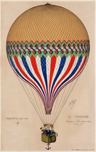 13458.Wall Decor Poster.Room Interior art home design.Aerostatic Hot air balloon - £12.94 GBP+