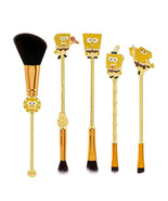 5pcs SpongeBob SquarePants Makeup Brush Set Cute Cartoon Metal Makeup Tools - $551.69 MXN