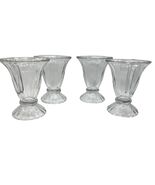 4 VTG Libbey Ice Cream Sundae Parfait Soda Fountain Glasses Clear 6.5 oz - $471.26 MXN