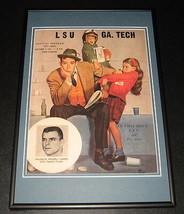 1961 LSU vs Georgia Tech Football Framed 10x14 Poster Official Repro  - £39.21 GBP
