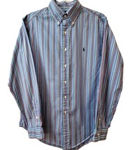 Ralph Lauren Classic Fit Button Down Shirt Mens Medium Long Sleeve Multi... - $19.04