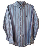 Ralph Lauren Classic Fit Button Down Shirt Mens Medium Long Sleeve Multi... - $348.29 MXN