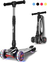 Children&#39;S Extra-Wide Foldable Kick Scooter Kids Ages 3-5 With 4 Adjustable - £64.75 GBP