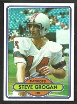 New England Patriots Steve Grogan 1980 Topps Football Card #435 nr mt - £0.39 GBP