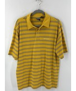Vans Yellow Striped Mens Polo Shirt Size XL Collared Short Sleeve Skater... - $727.66 MXN