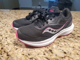 Saucony Cohesion 16 Wide Black Fuchsia Women Runner Road Running Shoes 7... - $84.15