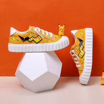 Pikachu Pokemon Kids Canvas Sneakers Yellow Breathable Casual Shoes Boy Trainers - $26.95