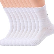 9pair Mens Cotton Athletic Sport Casual Long Work Crew Boot Socks Size 9-11 6-12 - £16.23 GBP