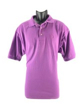 Vintage Jantzen Sport Golf Polo Shirt Mens Size Large Short Sleeve Purple Tee - £9.85 GBP