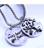925 silver family tree pendant necklace many hearts one family silver ne... - £13.64 GBP