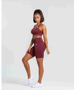 Women&#39;s Best Power Seamless Cycling Shorts M Burgundy - $56.07 CAD