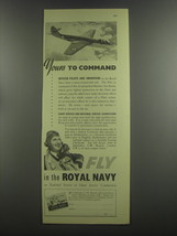 1953 Royal Navy Ad - Yours to command - £14.56 GBP