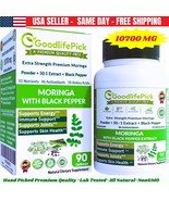 Premium Moringa Oleifera Capsules 10700 MG &amp; Black Pepper Maximum Benefi... - $312.85 MXN