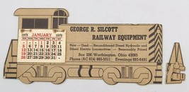 1975 George R Silcott Railway Equipment Train Advertising Calendar Worth... - $12.19