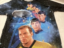 Star Trek Logo Vision Print All Over Short Sleeve Shirt Size Large 2013 - £16.61 GBP