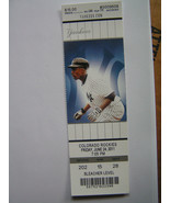 MLB NY Yankees Full Ticket Stub June 24 2011 A. J. Burnett struck out 4 ... - £3.53 GBP