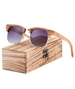 Wood Gradient glass Women&#39;s Sunglasses Wooden Box free UV400 Protection ... - £49.21 GBP