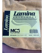 (50) MCS Lumina Announcement Envelopes #A2 Premium 24lb. Bond Bright Mul... - $186.20 MXN