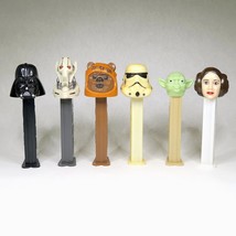Star Wars Pez Dispenser Lot of 6 Vintage 1997 Leia Yoda Wicket Grievous ... - $24.70