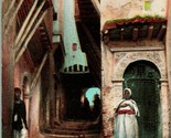 Vtg Postcard 1910 Alger Algers Algeria La Rue du Chameau Casbah - £11.61 GBP