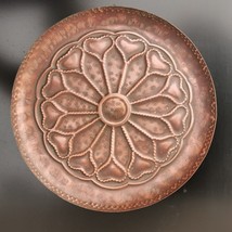 Vintage Copper Tray Plate with Islamic Arabic Ornament Middle Eastren Ar... - $46.39