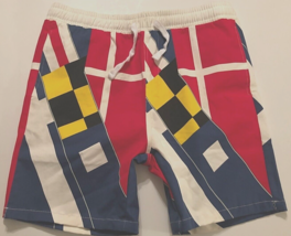 FASHION NOVA Maryland Flag Men&#39;s Nautical Sailing Sailboat Cotton Shorts XL - $9.89